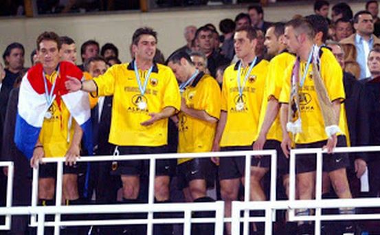 Γκαμάρρα, Ζαγοράκης, Λάκης, Φερούζεμ, Καψής και Νικολαΐδης στο βάθρο του ΟΑΚΑ